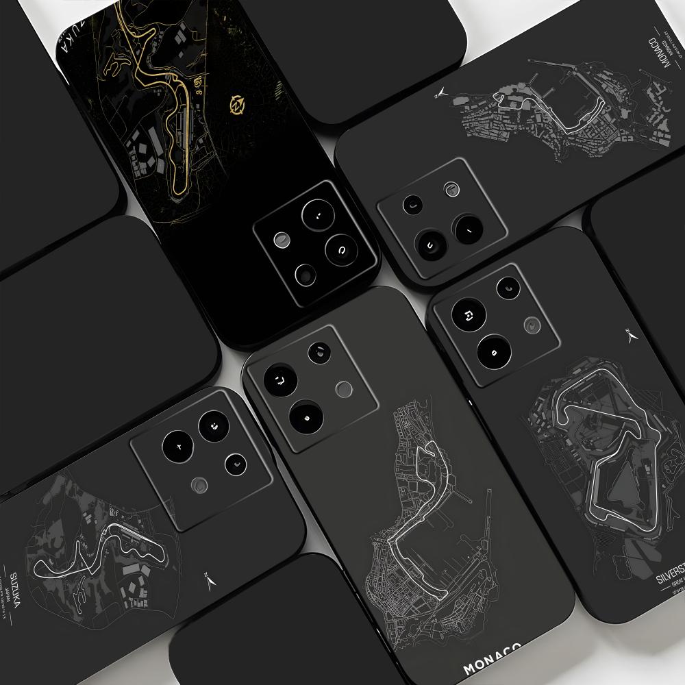 Xiaomi Redmi Note 13 - F1 Race Track Print Telefoon Case