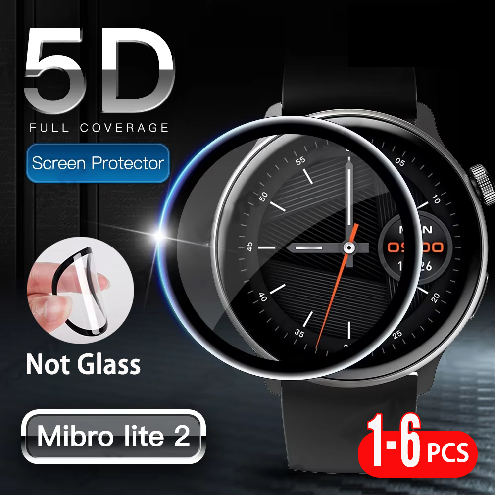 Curved Edge Screen - Beschermfolie voor Mibro Lite 2 Screenprotector
